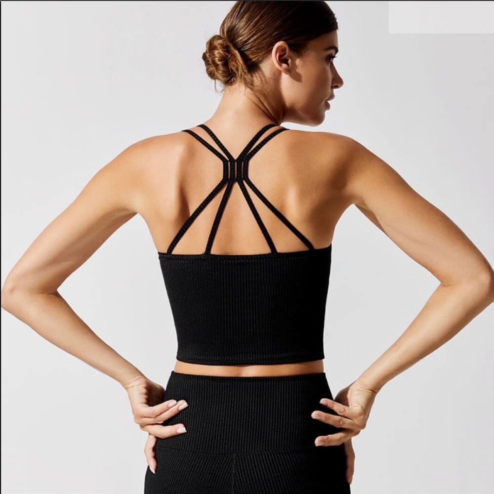 Carbon38 Ribbed Cami Bra